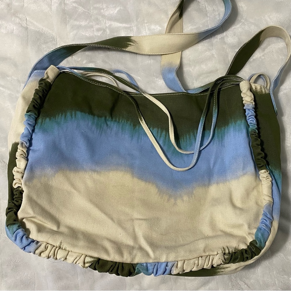 RACHEL COMEY x TARGET Green Blue Cream Dip Dyed Oversized Bag NWOT